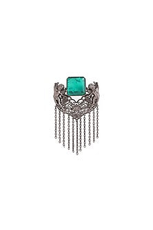 Grey Brass Brooch