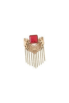 Gold Brass Brooch