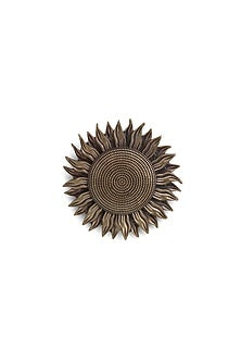 Antique Gold Throne Cufflinks With Brooch