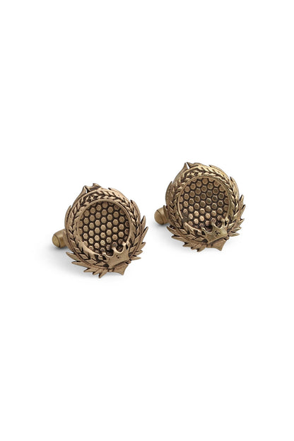 Antique Gold Throne Cufflinks With Brooch