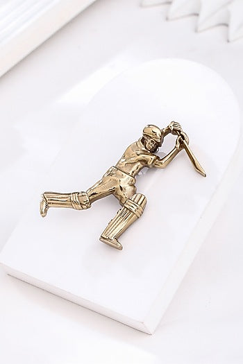 Gold Brass Brooch