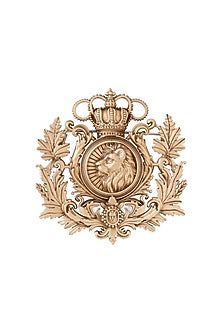 Oxidised Antique Gold Imperial Guardian Brooch
