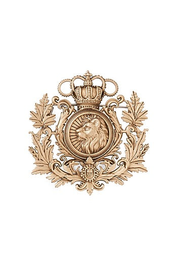 Oxidised Antique Gold Imperial Guardian Brooch