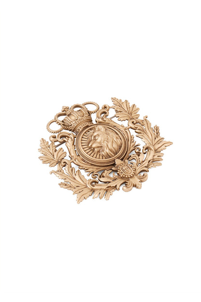 Oxidised Antique Gold Imperial Guardian Brooch