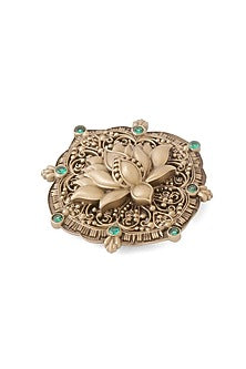 Oxidised Antique Gold Brass Brooch