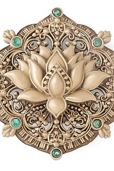 Oxidised Antique Gold Brass Brooch