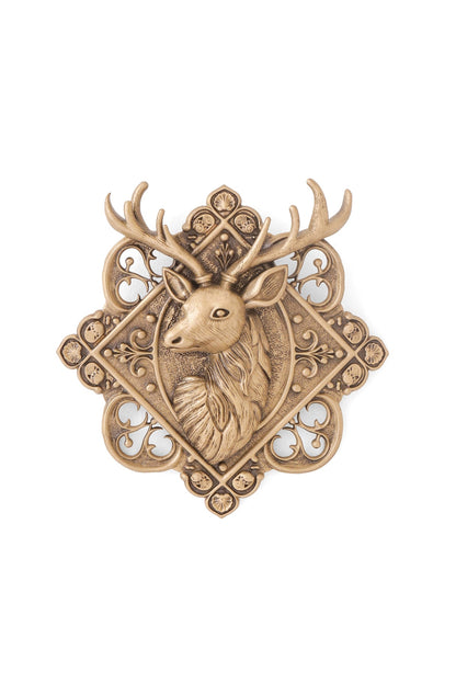 Oxidised Antique Gold Brass Brooch