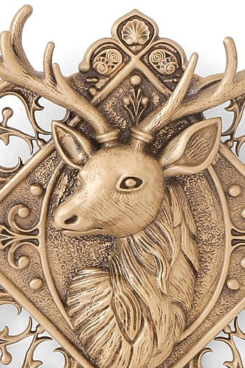 Oxidised Antique Gold Brass Brooch