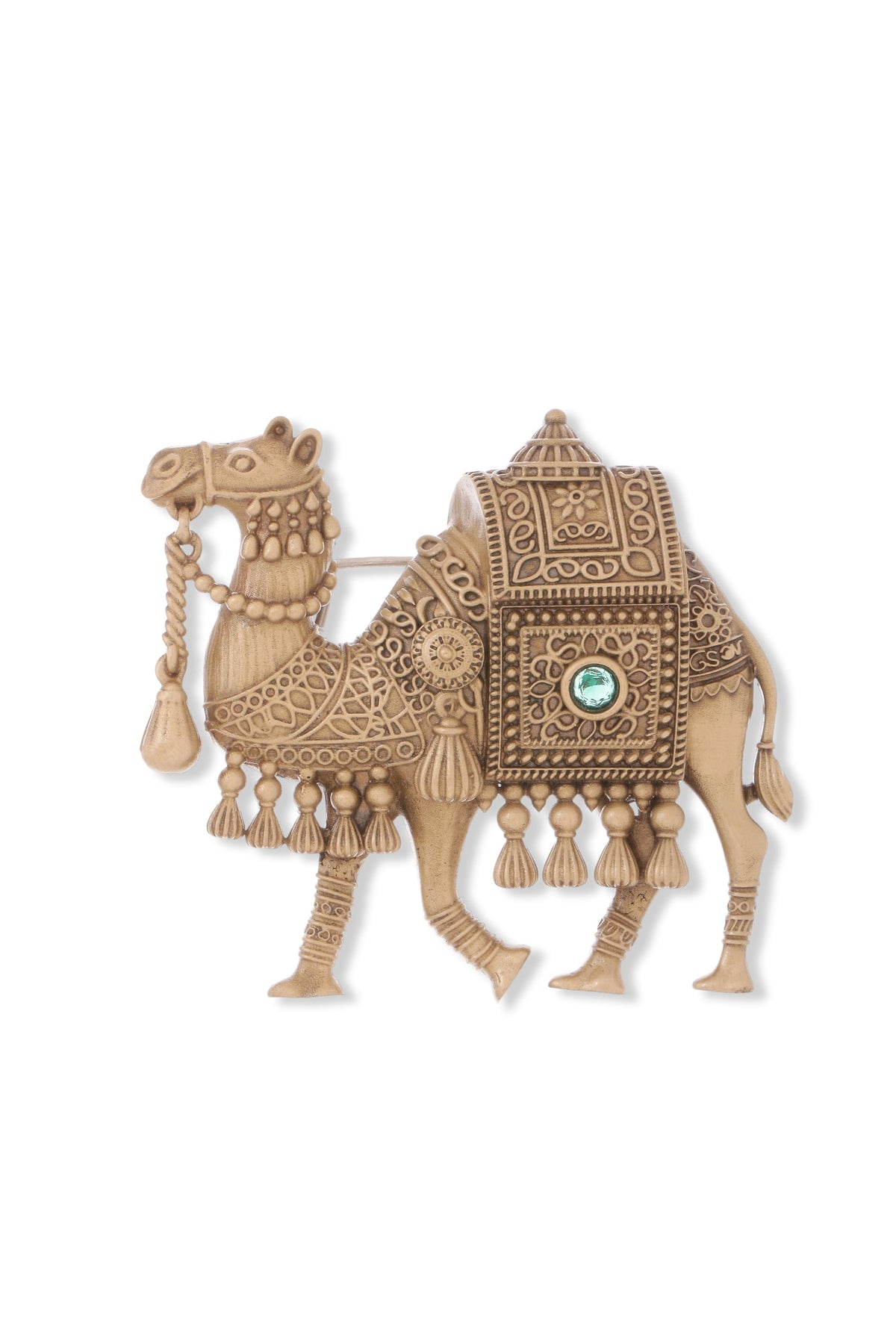 Oxidised Antique Gold Brass Brooch