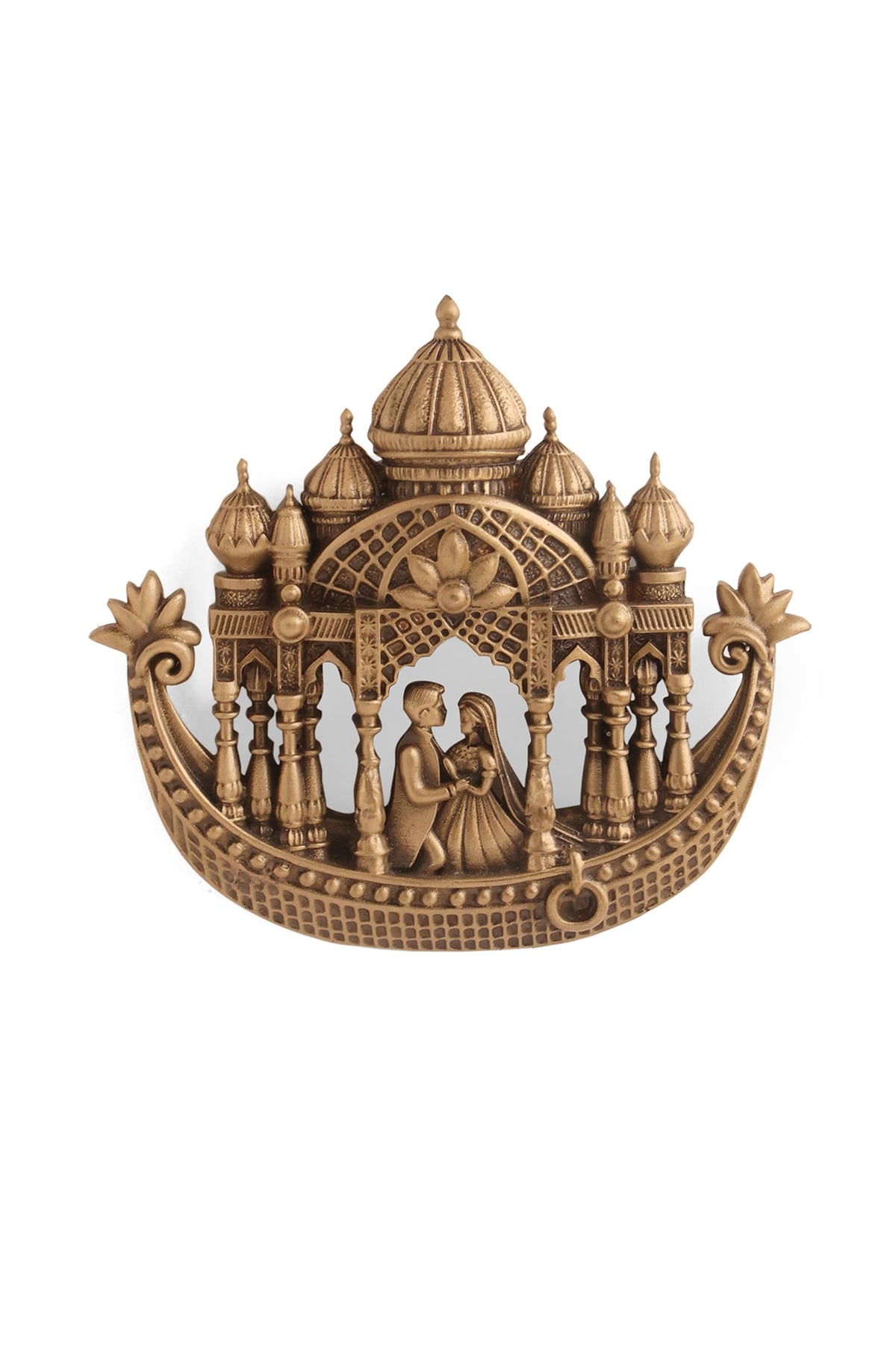 Oxidised Antique Gold Brass Brooch