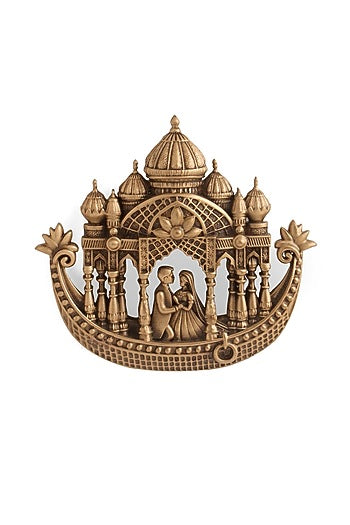 Oxidised Antique Gold Brass Brooch