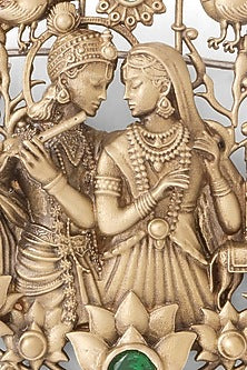 Oxidised Antique Gold Brass Brooch