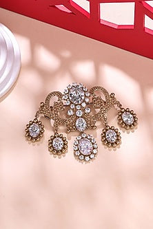 Gold Brass Brooch