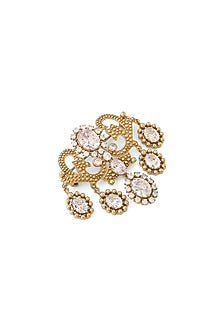 Gold Brass Brooch