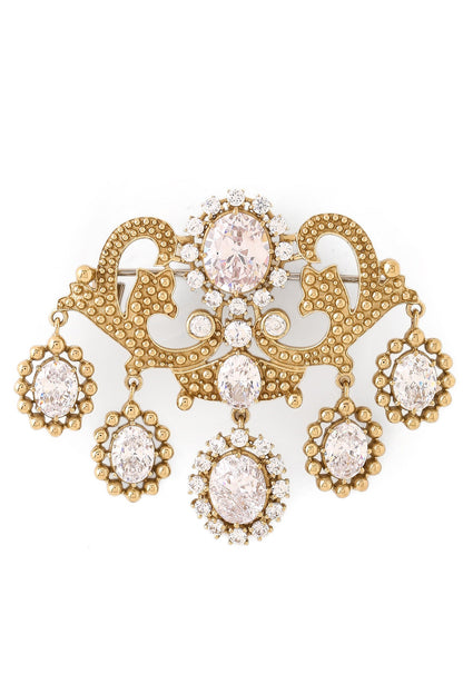 Gold Brass Brooch