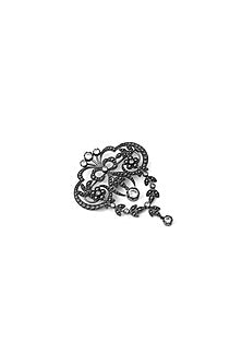 Grey Brass Brooch