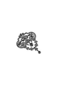 Grey Brass Brooch