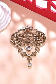 Gold Brass Brooch