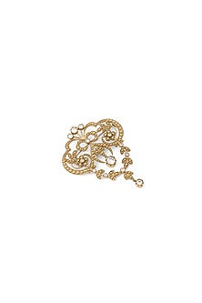 Gold Brass Brooch