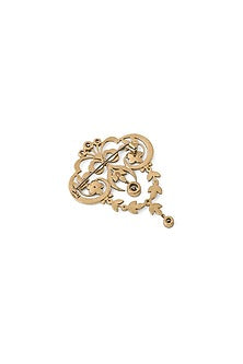 Gold Brass Brooch