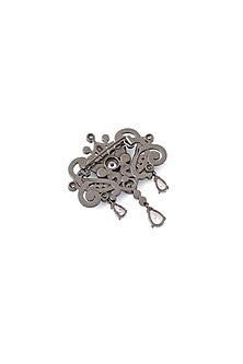 Grey Brass Brooch
