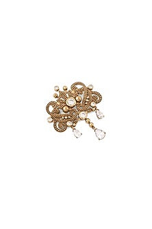 Gold Brass Brooch