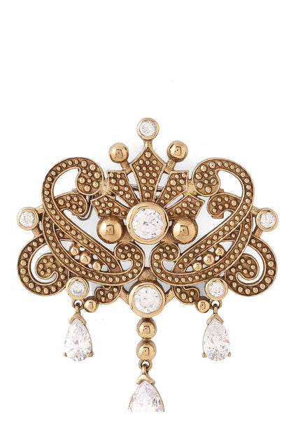 Gold Brass Brooch
