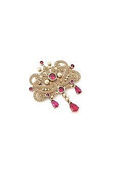 Gold Brass Brooch