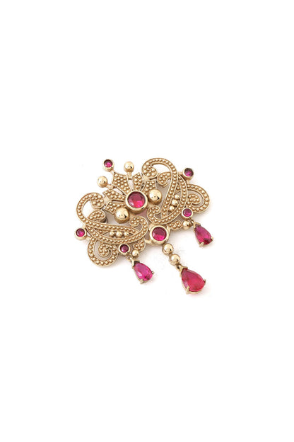 Gold Brass Brooch