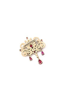Gold Brass Brooch