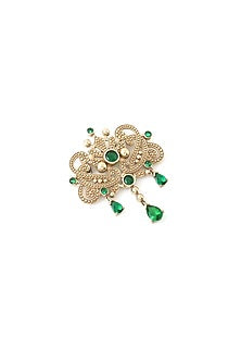 Gold Brass Brooch