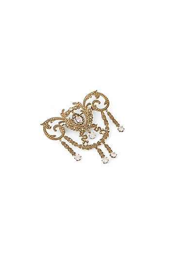 Gold Brass Brooch