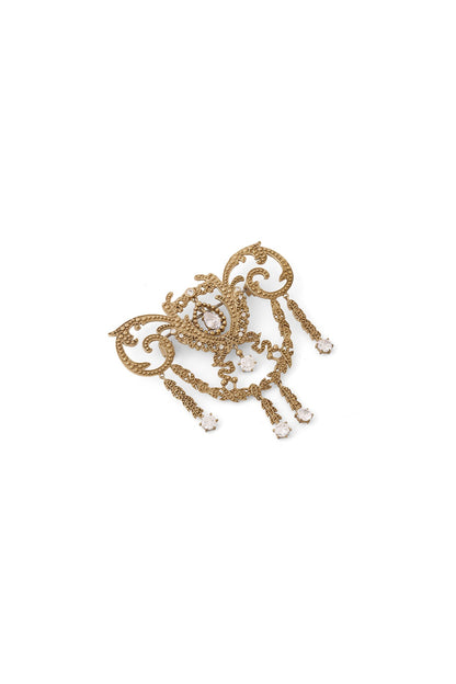 Gold Brass Brooch