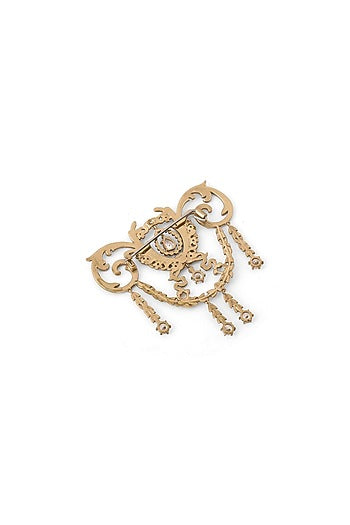 Gold Brass Brooch