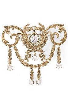 Gold Brass Brooch