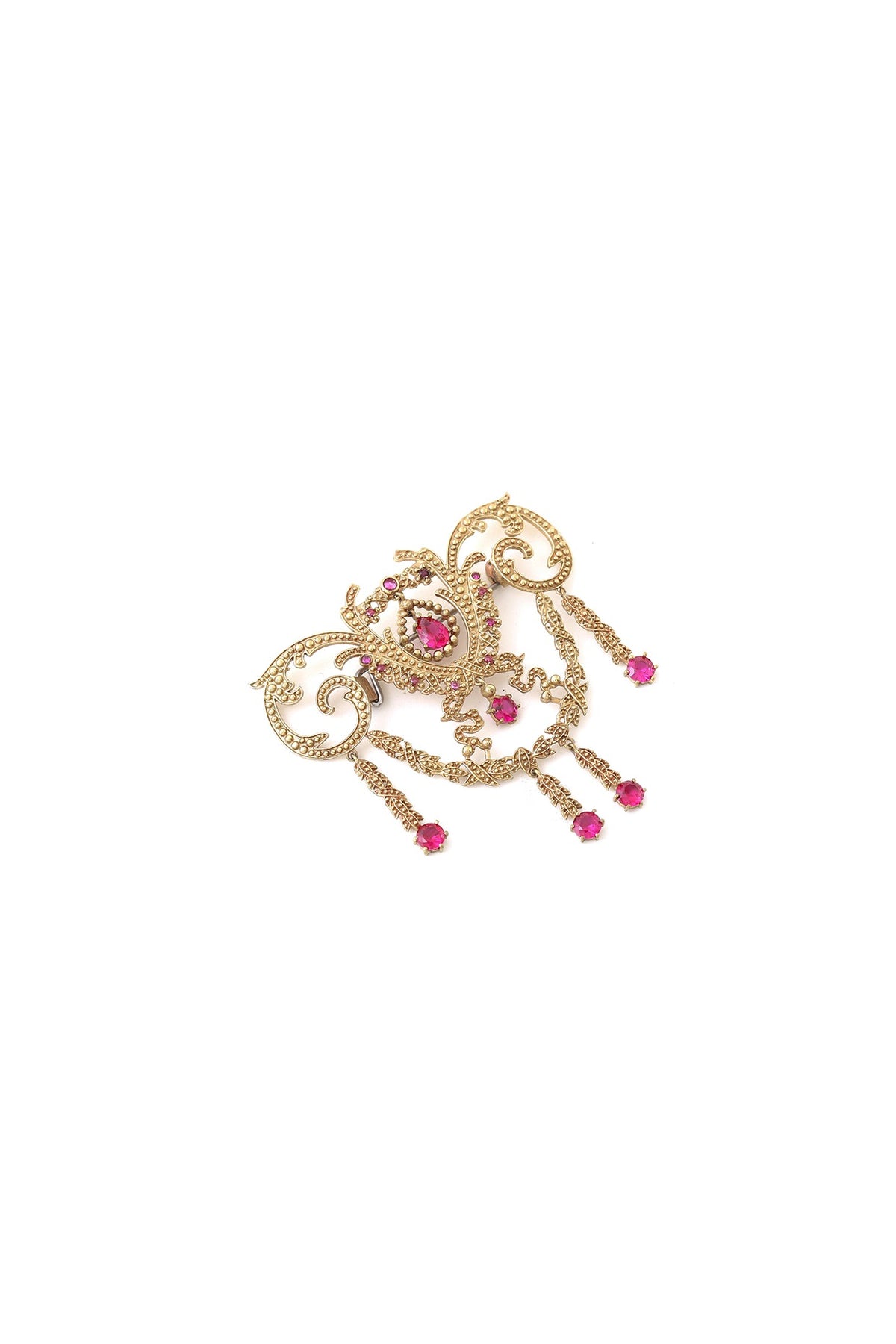 Gold Brass Brooch