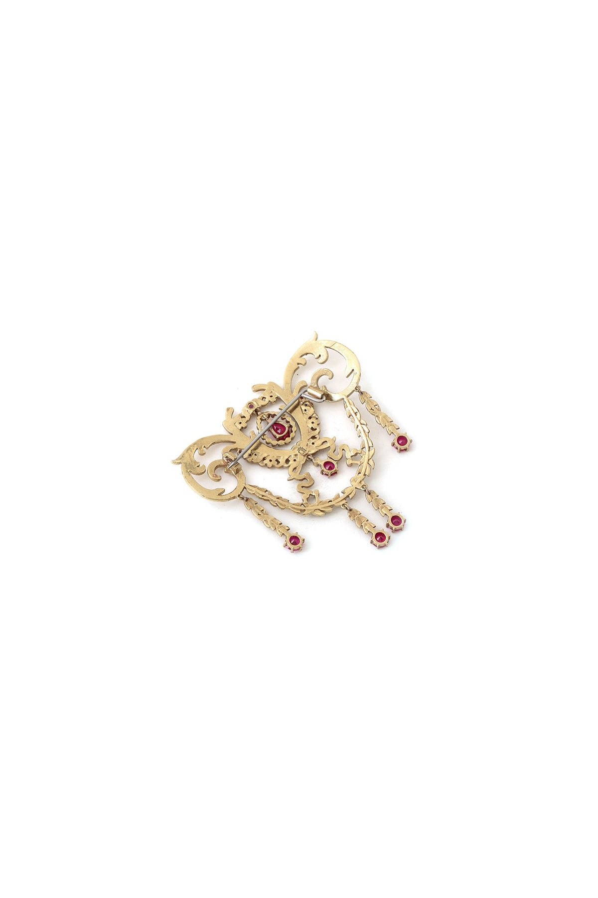 Gold Brass Brooch