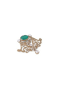 Gold Brass Brooch