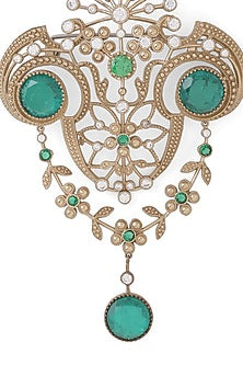 Gold Brass Brooch
