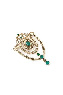 Gold Brass Brooch