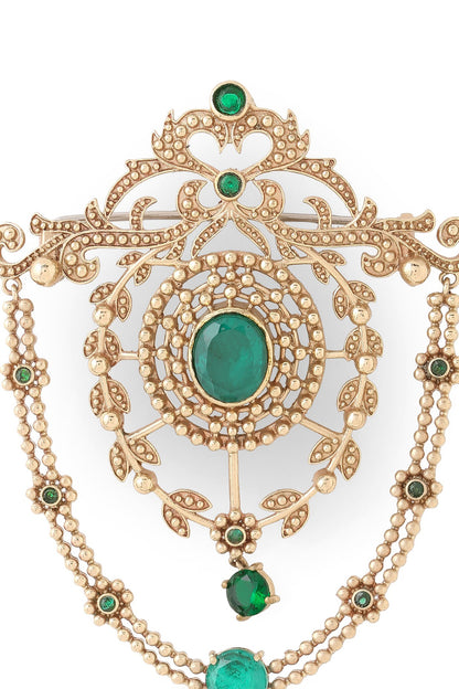 Gold Brass Brooch