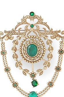 Gold Brass Brooch