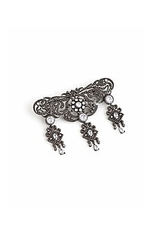 Grey Brass Brooch