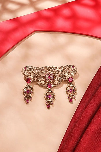 Gold Brass Brooch