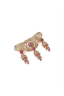 Gold Brass Brooch