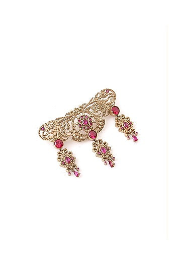 Gold Brass Brooch