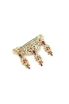 Gold Brass Brooch
