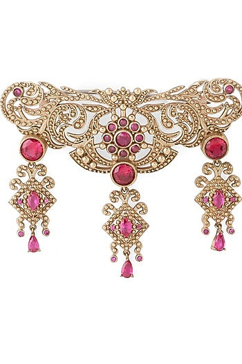 Gold Brass Brooch