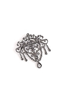 Grey Brass Brooch
