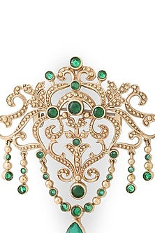 Gold Brass Brooch